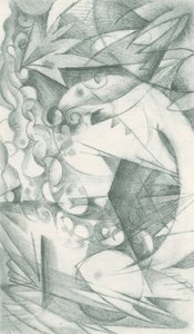 Franz Marc - Skissbok från fältet - Blad 18 av Franz Marc