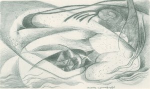 Franz Marc - Skissbok från fältet - Blad 23 av Franz Marc