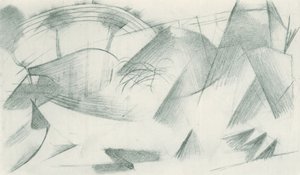 Franz Marc - Skissbok från fältet - Blad 33 av Franz Marc