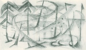 Franz Marc - Skissbok från fältet - Blad 35 av Franz Marc