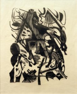 Vargars födelse av Franz Marc