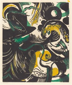 Genesis II (Skapelseberättelse II) av Franz Marc
