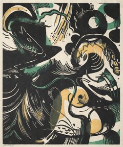 Första Mosebok II av Franz Marc