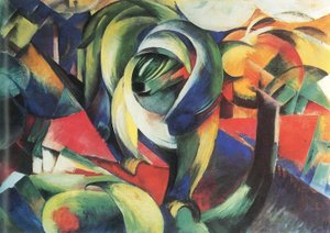 Tyska: Der Mandrill Mandrillen av Franz Marc