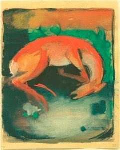 Dödade rådjur av Franz Marc