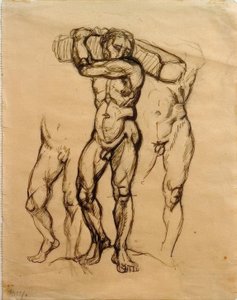 Träbalkar av Franz Marc