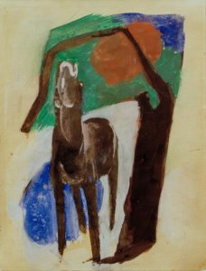 Klagande häst av Franz Marc