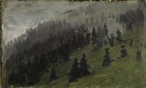 Dimma mellan granar av Franz Marc