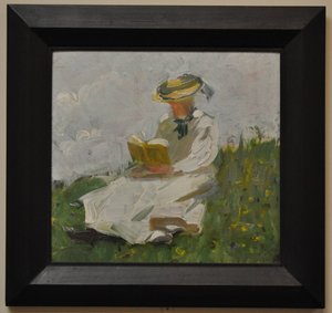 Läsande kvinna i det gröna av Franz Marc