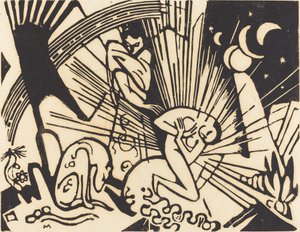Reconciliation Versoehnung, 1912. av Franz Marc