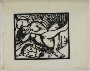 Den sovande herdinnan av Franz Marc