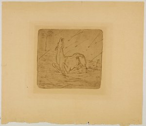 döende rådjur av Franz Marc