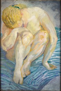 Studie av kvinnlig nakenmodell av Franz Marc