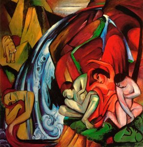 Vattenfallet av Franz Marc