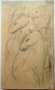 De blå hästarnas torn av Franz Marc