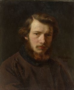 Självporträtt vid 24 års ålder, 1858. av Franz Otto Scholderer