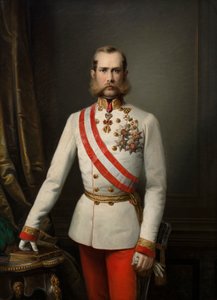Tyska: Bildnis des Franz Joseph I Porträtt av Franz Joseph I av Franz Russ the Elder