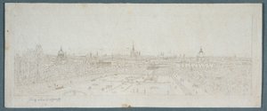 Utsikt över Wien från Belvedere Palace av Franz Schmied