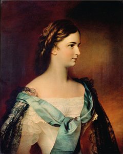 Porträtt av kejsarinnan Elisabeth av Österrike.