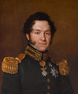 Porträtt av Jean-Noé-Godefroy de Polier-Vernand 1782-1833, 1823. av Franz Seraph Stirnbrand