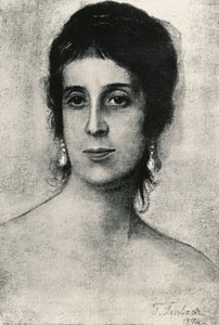 Porträtt av Laura Acton (Neapel av Franz Seraph von Lenbach
