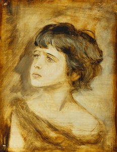 En flickas huvud, 1879 av Franz Seraph von Lenbach