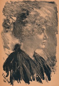 Skiss av F. Skarbina, 1896, 1898