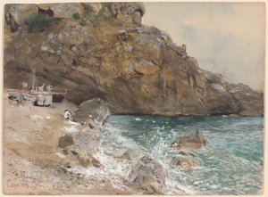 Stranden vid Marina Piccola, Capri