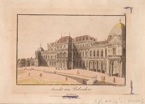 Utsikt över Belvedere av Franz Volkmann