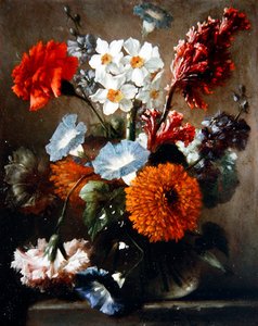 Stilleben av blommor