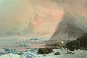 Sommarnatt, Spetsbergen av Franz Wilhelm Schiertz