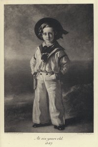 Kung Edward VII som barn, sex år gammal