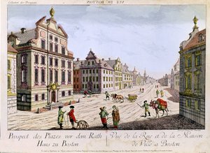 Vy över stadshuset i Boston