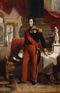fransk:  Louis-Philippe 1er, roi des Français (1773-1850) Louis-Philippe I, kung av fransmännen (1773-1850) av Franz Xaver Winterhalter