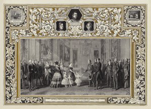 Hennes Majestät drottningen tar emot kung Louis Philippe i Windsor Castle, 8 oktober 1844. av Franz Xaver Winterhalter