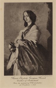 Lady Harriet Elizabeth Georgiana Howard (gravyr) av Franz Xaver Winterhalter