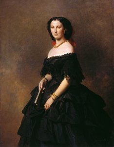 Porträtt av hertiginnan Elizaveta Alexandrovna Baryatinskaya, född prinsessan Chernysheva 1826-1902. av Franz Xaver Winterhalter
