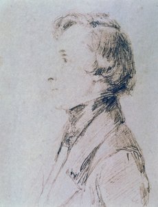 Porträtt av Frederic Chopin (Zelazowa Wola av Franz Xaver Winterhalter