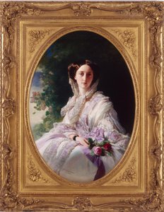Porträtt av storhertiginnan Olga Nikolaevna av Ryssland 1822-1892, drottning av Württemberg, 1856 av Franz Xaver Winterhalter