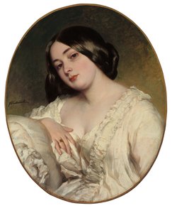 Porträtt av en dam av Franz Xaver Winterhalter