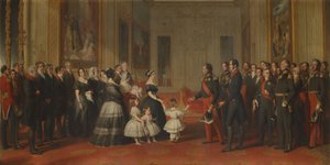Mottagandet av Louis-Philippe, kung av Frankrike, på Windsor Castle den 8 oktober 1844 av Franz Xaver Winterhalter