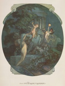 Kentaur, nymfer och Amor