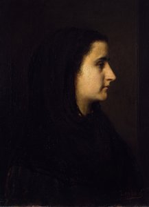 Porträtt av Angela Böcklin av Franz von Lenbach