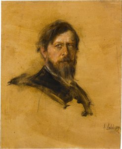 Porträtt av Böcklin av Franz von Lenbach