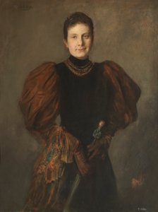 Infanta María de la Paz de Borbón, dotter till Isabella II av Franz von Lenbach