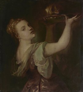 Kopia efter Tizian: Lavinia som Salome av Franz von Lenbach