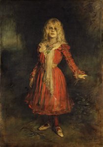Marion Lenbach 1892-1947, konstnärens dotter, 1900.