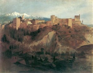 Alhambra i Granada av Franz von Lenbach
