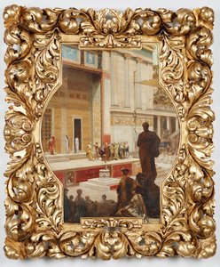 Dionysos-teatern i Aten. Design för takmålningen i trapphuset på Burgtheater i Wien av Franz von Matsch