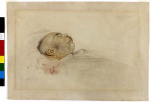 Kejsar Franz Joseph I på dödsbädden av Franz von Matsch